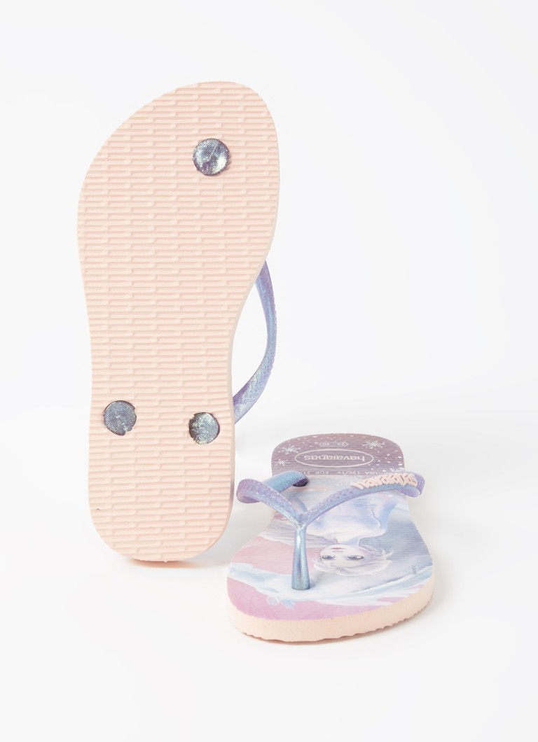 Kruiden Mm gemakkelijk Havaianas Frozen slipper met print • Roze • deBijenkorf.be