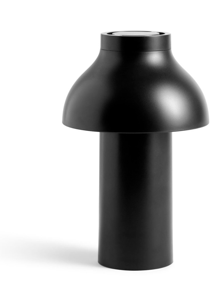 Hay - Lampe de table sans fil PC 22 x Ø14 cm - Noir