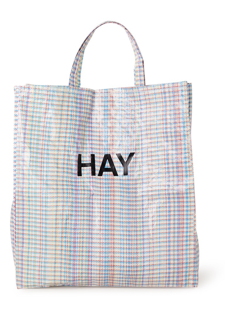Zeldzaamheid vijand Sociaal Hay Multi Check Shopper XL met logo • Multicolor • deBijenkorf.be
