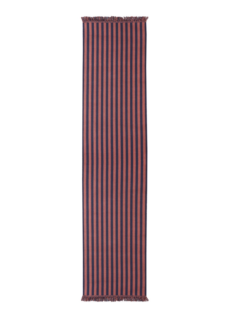 Hay - Tapis Stripes & Stripes 300 x 65 cm - Rouge brique