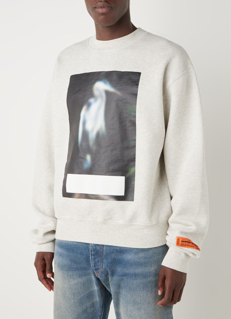 Heron Preston - Sweater met print - Grijsmele