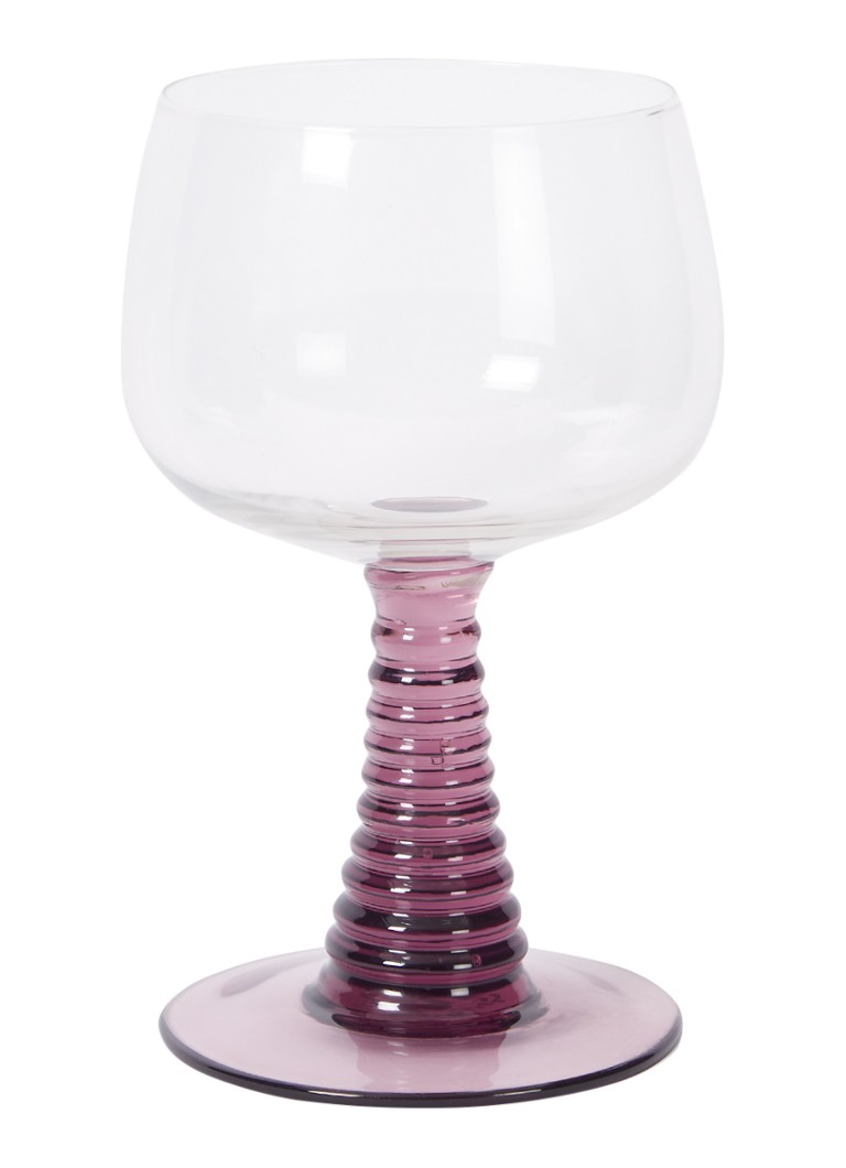 HKliving - Verre à vin haut Swirl 27,5 cl - Violet
