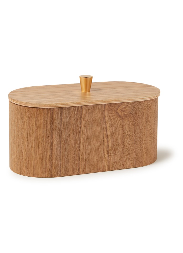 HKliving - Willow opbergdoos 23 x 11 cm  - Lichtbruin