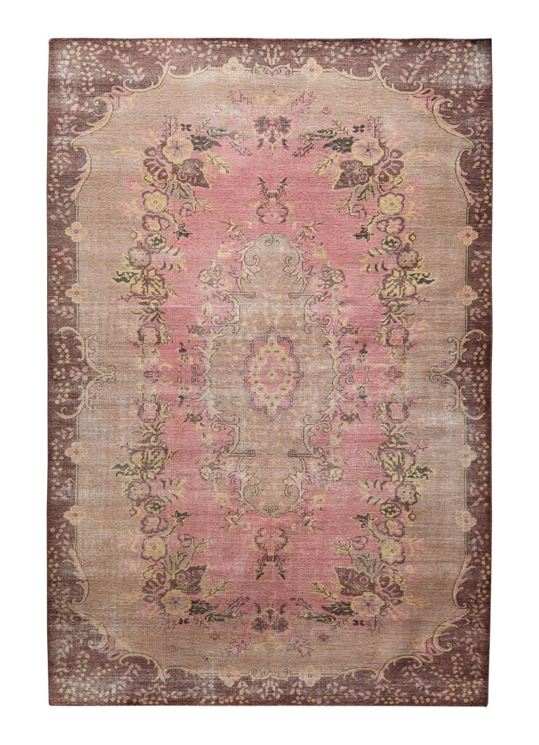 HKliving - Wool Knotted vloerkleed 200 x 300 cm - Roze