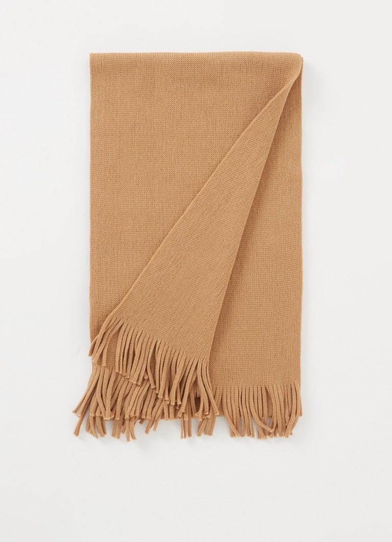 HUGO BOSS - Albas sjaal van wol 180 x 25 cm - Beige