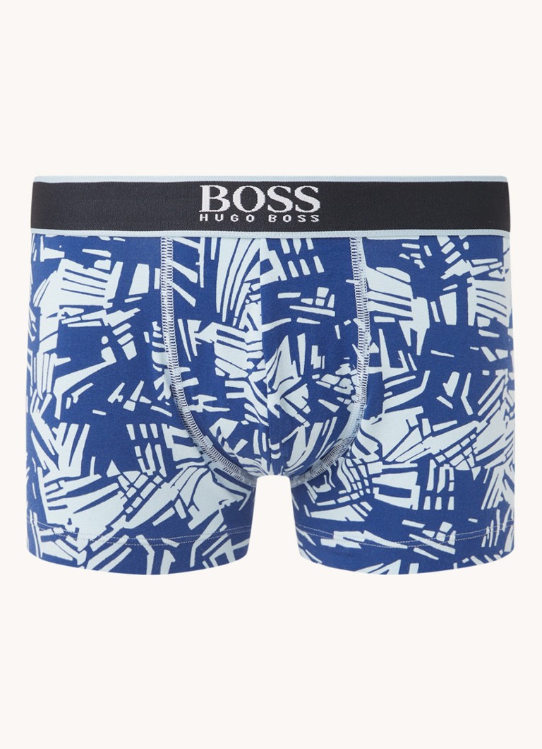 HUGO BOSS - Boxershort met grafische print en logoband - Blauw