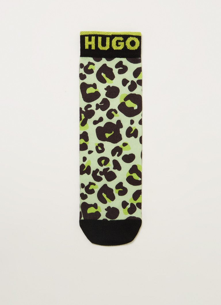 HUGO BOSS - Design sokken met dierenprint - Lime