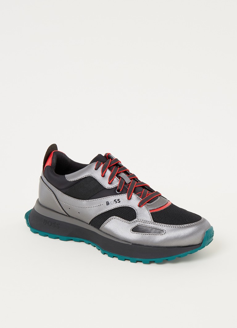 HUGO BOSS - Jonah sneaker met mesh details - Zilver