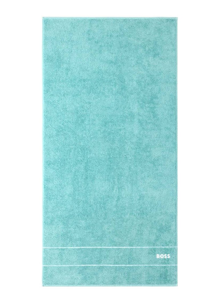 HUGO BOSS - Plain badlaken - 600 gr/m2 - 70 x 140 cm - Turquoise