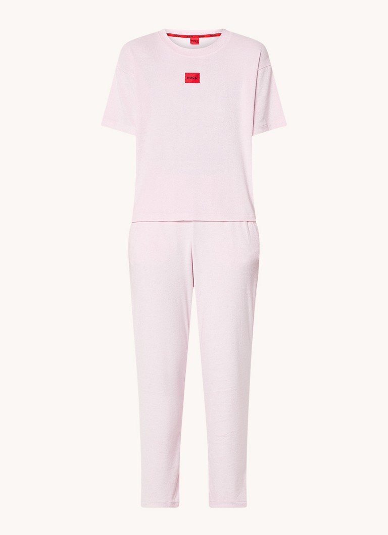 Kreunt Harde wind homoseksueel HUGO BOSS Pyjamaset van badstof met logoborduring • Roze • deBijenkorf.be