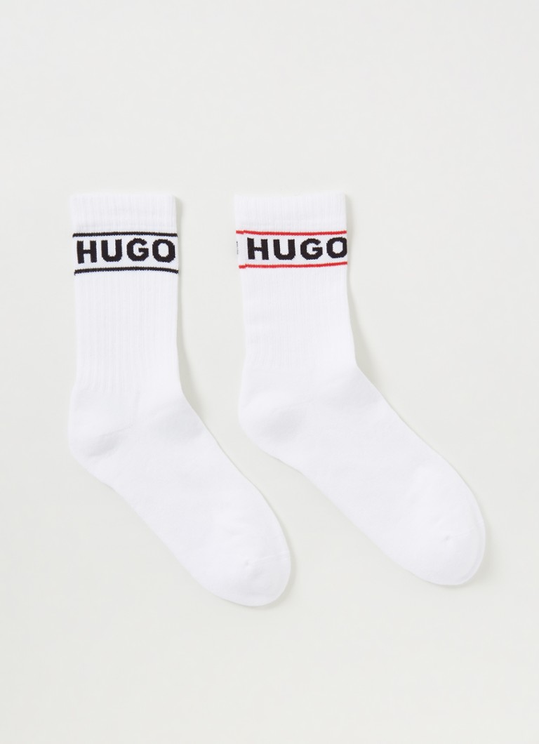 HUGO BOSS - Sokken met logo in 2-pack - Wit