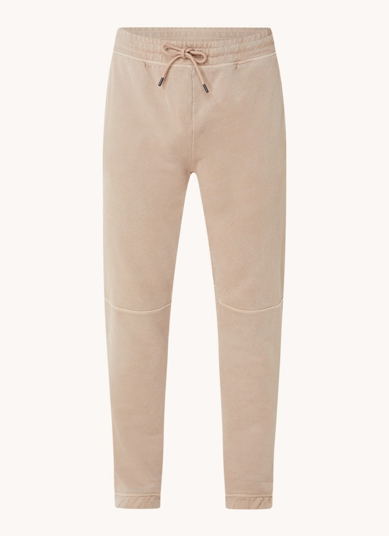 Men's beige corduroy joggers