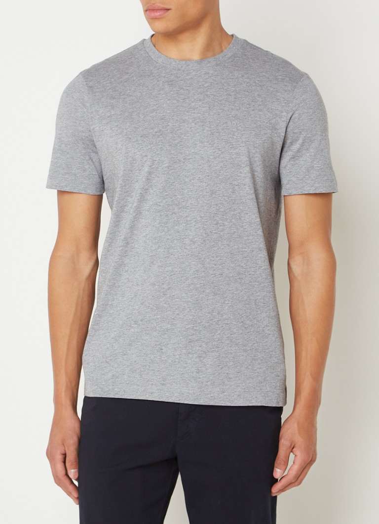 HUGO BOSS - Thompson T-shirt met logo - Zilver