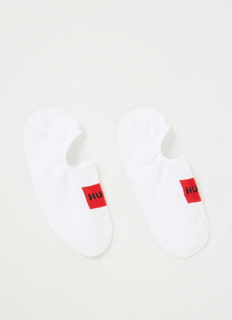 HUGO - Sneakersokken met logo in 2-pack - Wit
