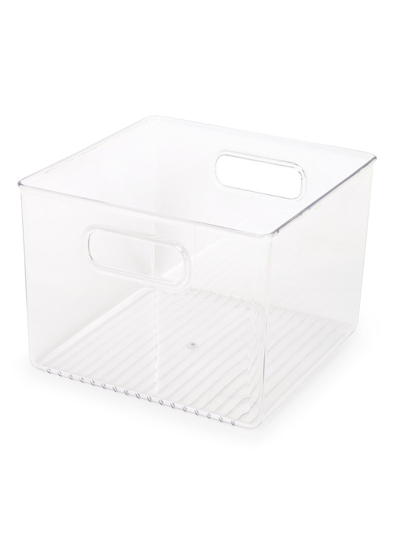 iDesign - Boîte de conservation pour réfrigérateur et congélateur Linse 20 x 20 cm  - Transparent