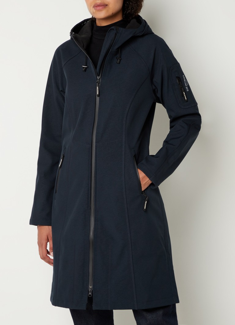 Bewolkt Weven ontwikkeling Ilse Jacobsen Rain37L softshell regenjas met gesealde rits • Donkerblauw •  deBijenkorf.be