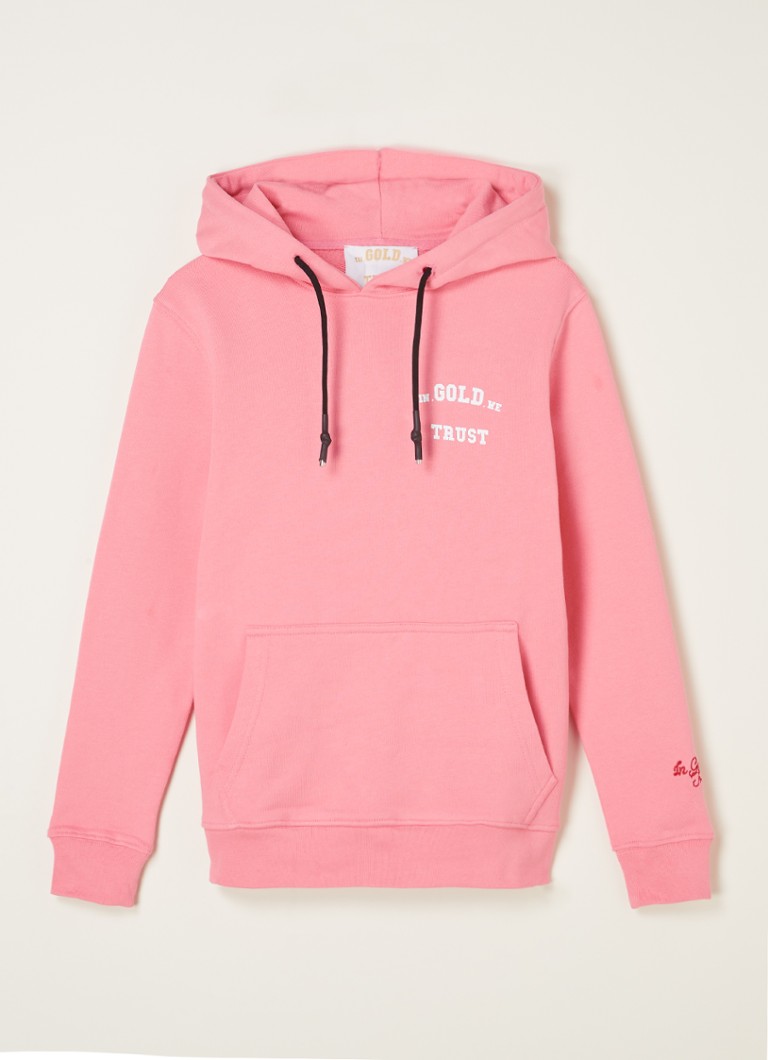 In Gold We Trust The Notorious hoodie van biologisch katoen met logo • Roze  • deBijenkorf.be