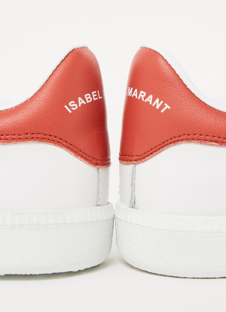 Marant Beth sneaker van lamsleer • Rood • deBijenkorf.be