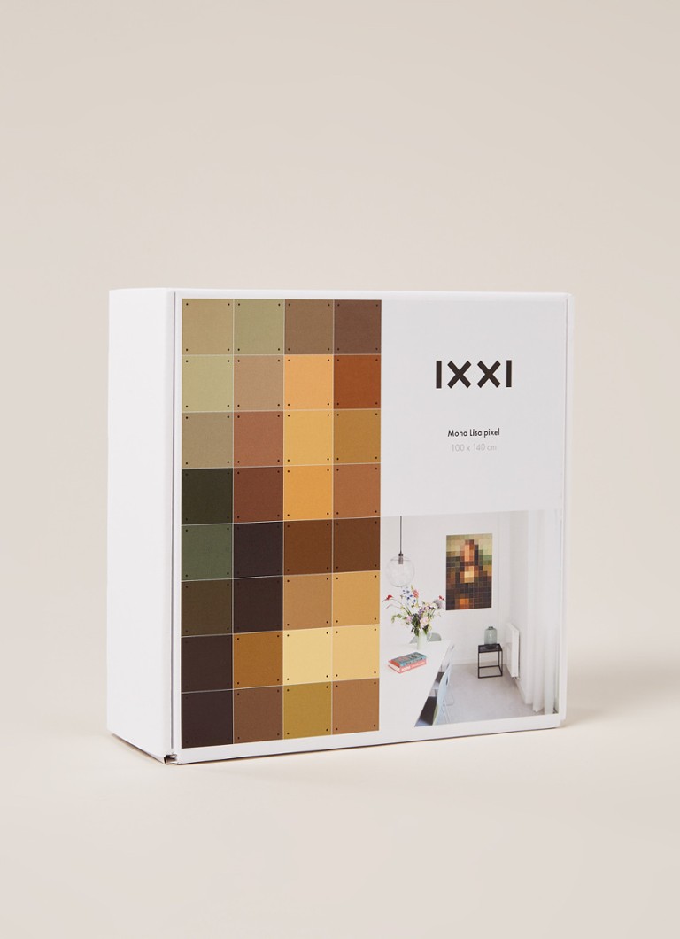 koppel Medic Onderhoudbaar IXXI Mona Lisa Pixel wanddecoratie • Bruin • deBijenkorf.be