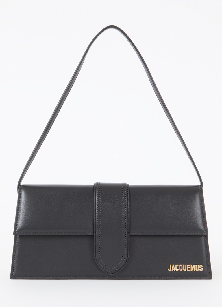 Jacquemus - Le Bambino Long schoudertas van leer - Zwart