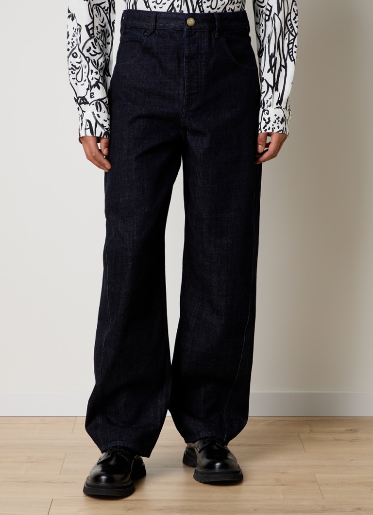 Jacquemus - Le De-Nimes Mirada loose fit jeans met donkere wassing - Indigo