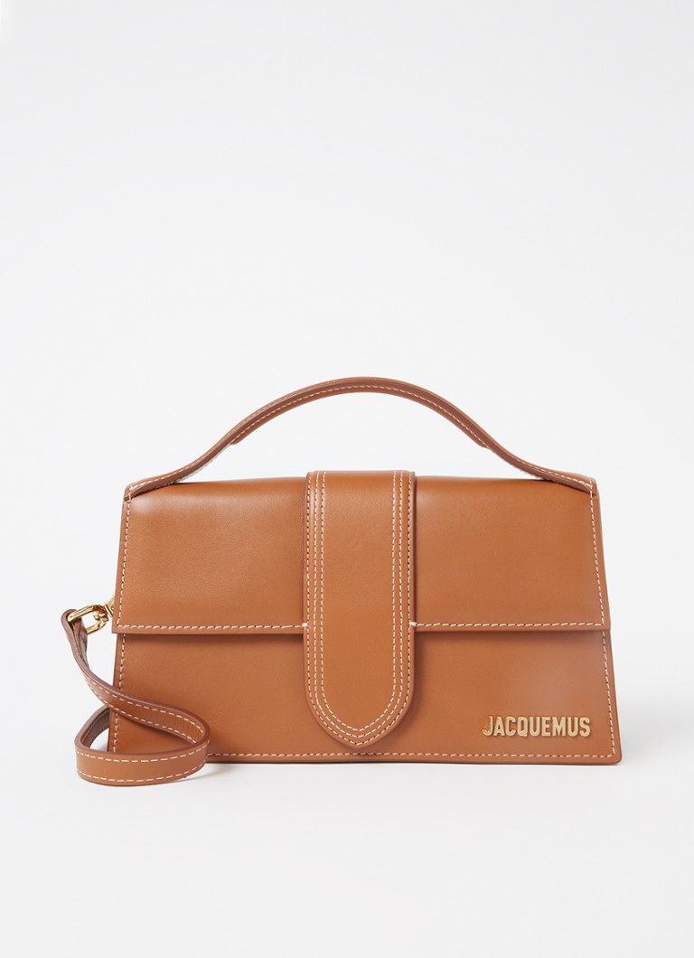 Jacquemus - Le Grand Bambino handtas van leer - Roestbruin