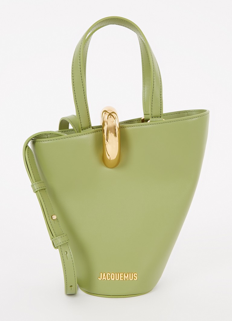 Jacquemus - Le Petit Bambola handtas van leer met afneembare schouderriem - Groen