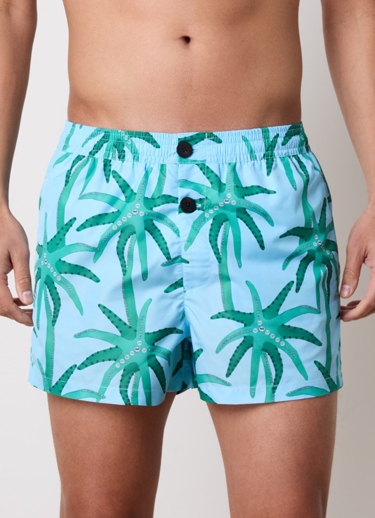 Jacquemus - Puntini zwemshorts met print - Lichtblauw