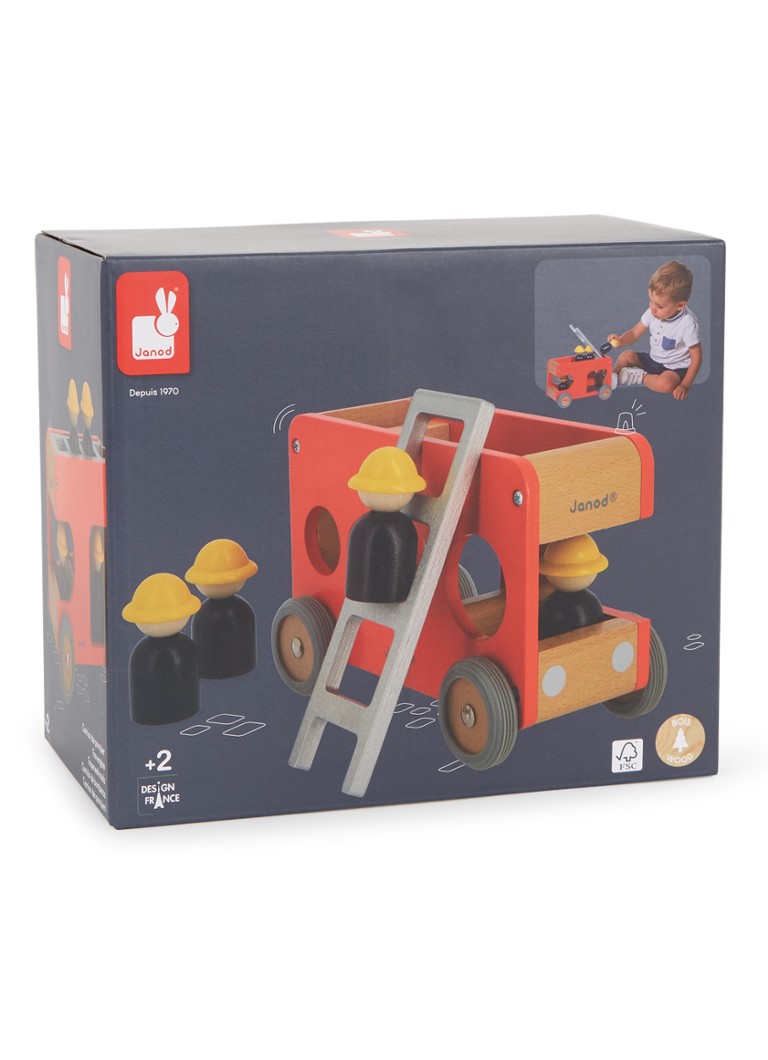 Janod - Bolid brandweerwagen - Rood