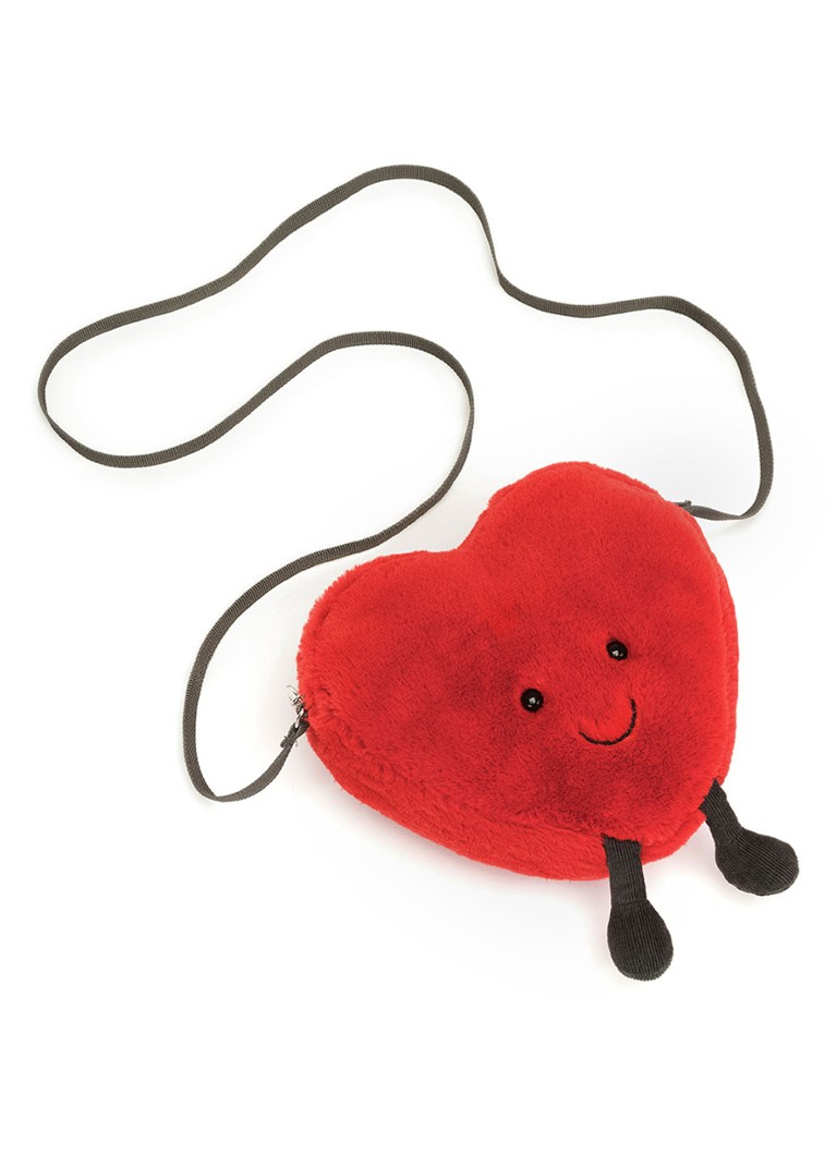 Jellycat - Amuseable Hartje schoudertas  - Rood