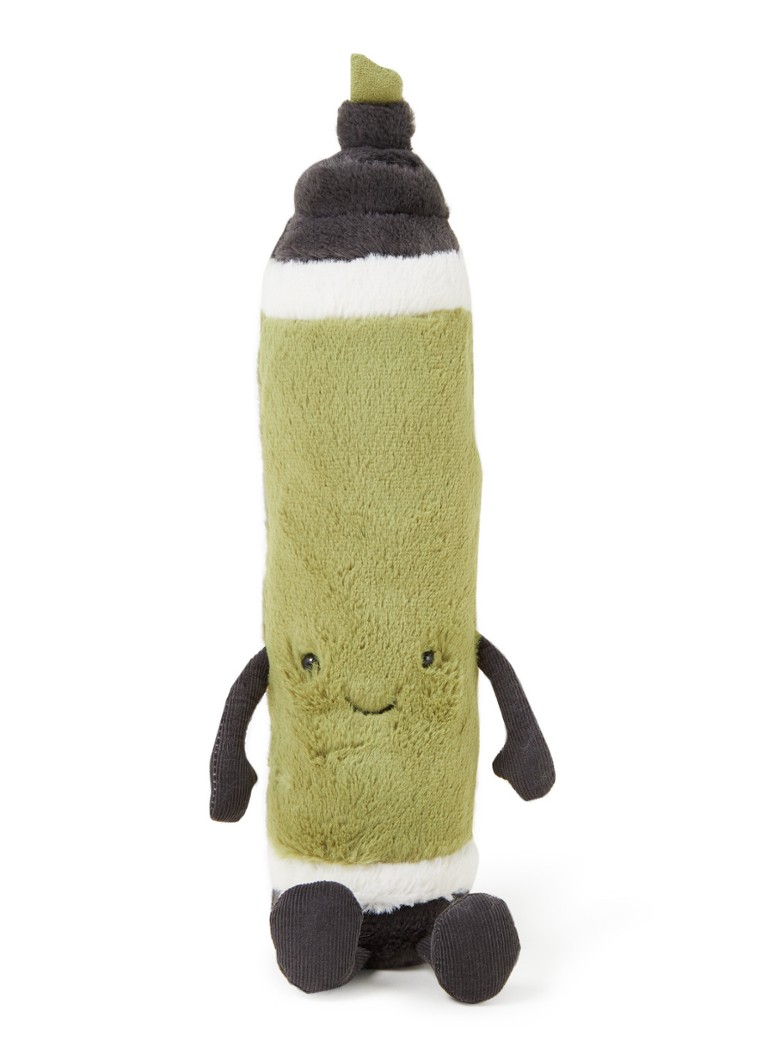 Jellycat Smart Stationery Marker Pen knuffel 38 cm • Groen • de