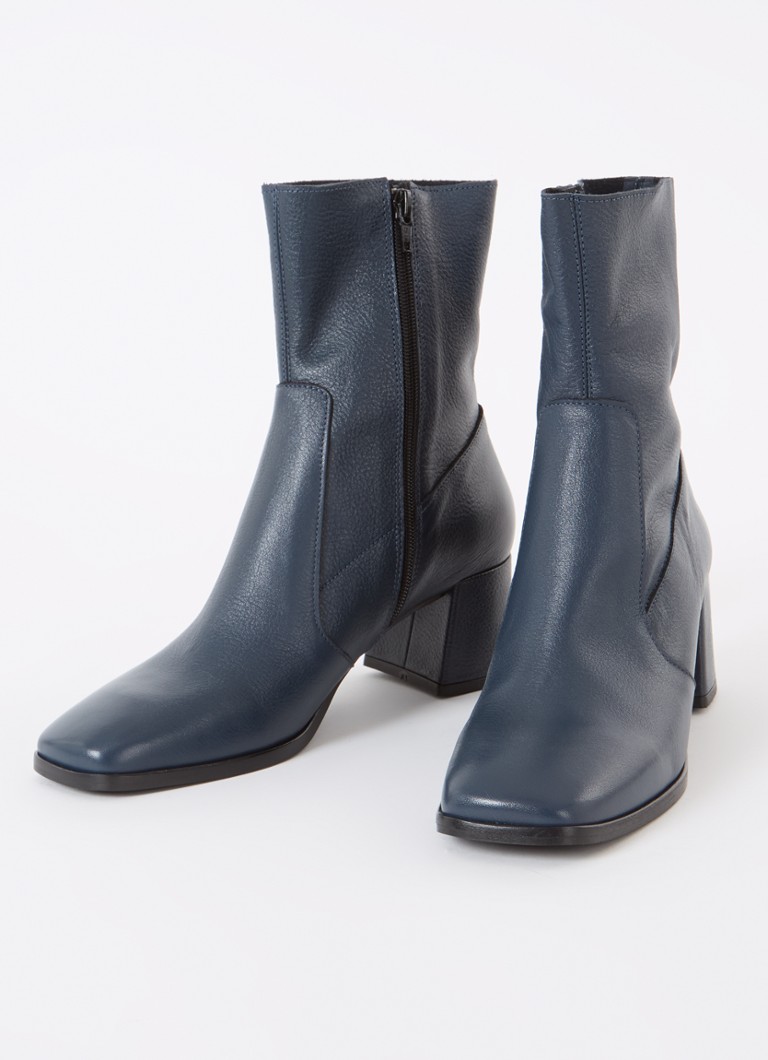 Jonak Argentat enkellaarsje van leer • Indigo •