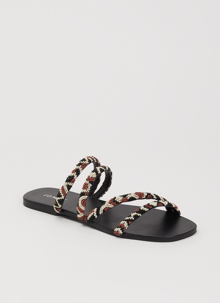 Jonak - Shany slipper met kralendecoratie  - Zwart