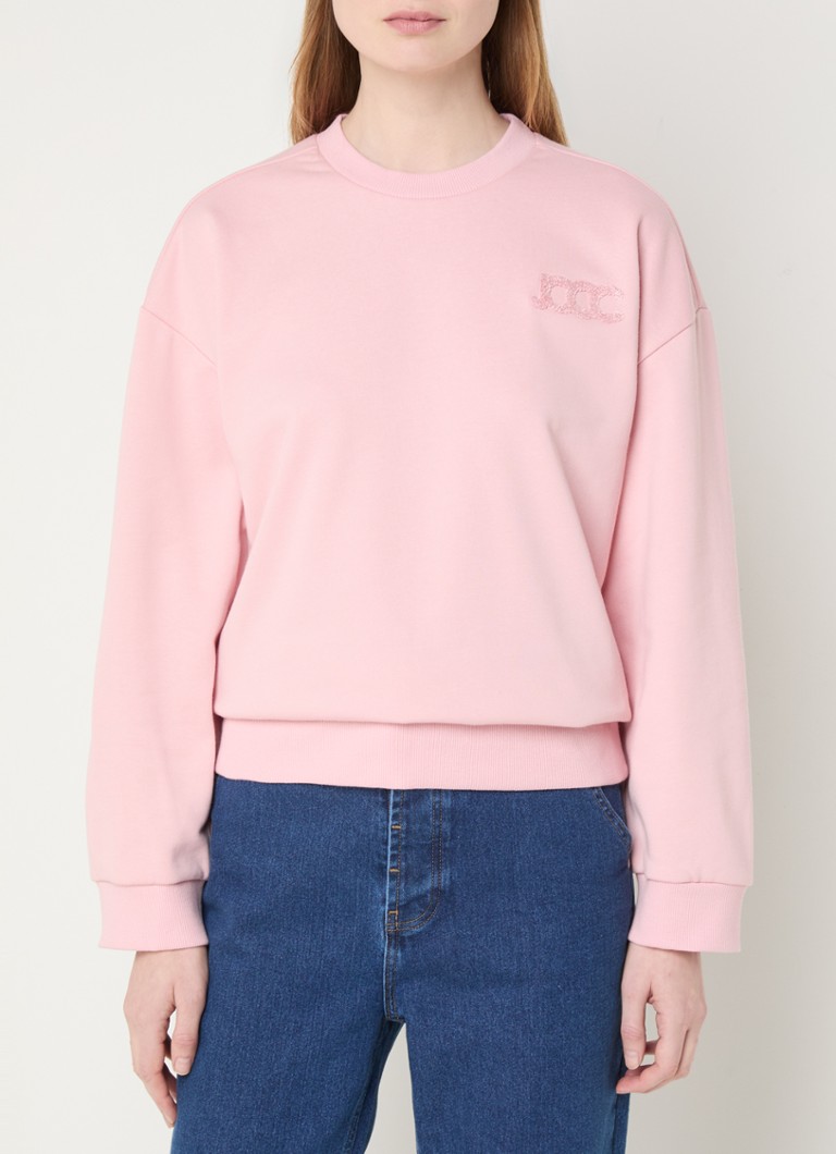 Josephine & Co - Jannes sweater met logoborduring - Zalmroze
