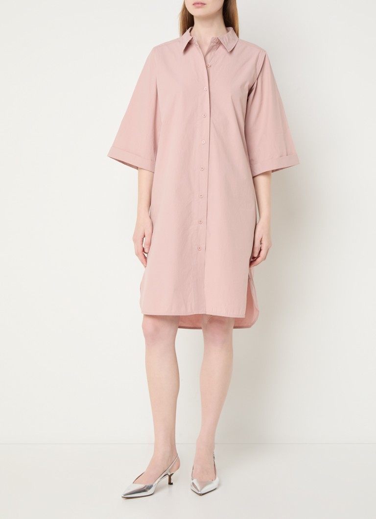 Yasmin Aaiko Zwarte Jurk Josephine Co Jasmine Midi Blousejurk Met