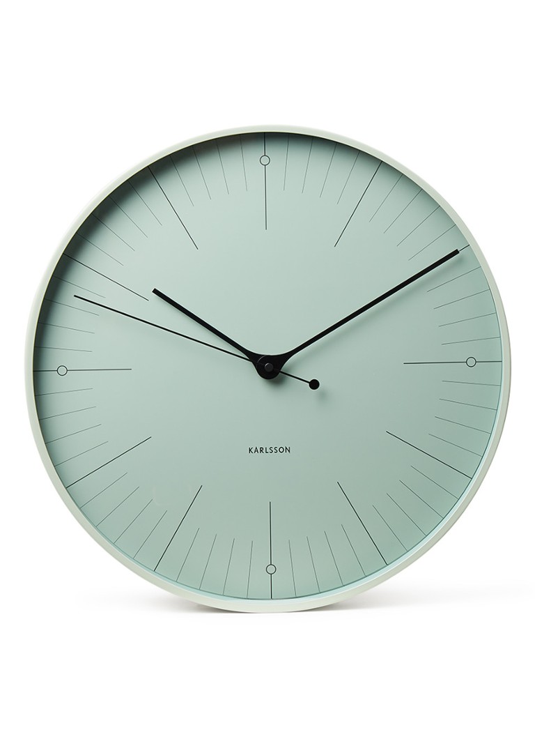 Karlsson Horloge murale Index • Vert • de Bijenkorf