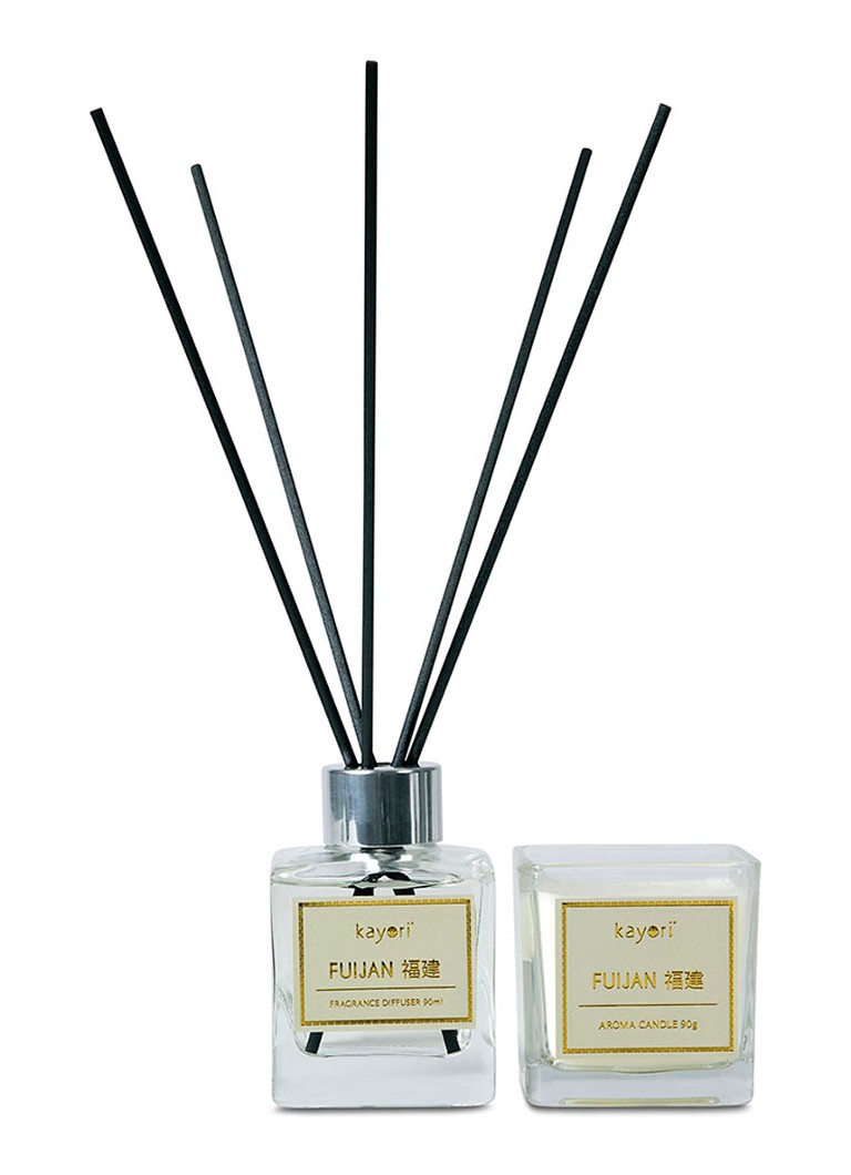 Kayori - Fuijan Aroma giftset - huisparfumset - Transparant