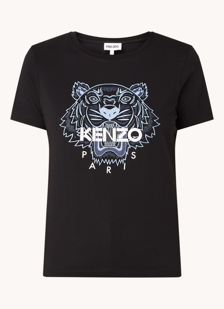 KENZO T-shirt met logoprint • Zwart deBijenkorf.be