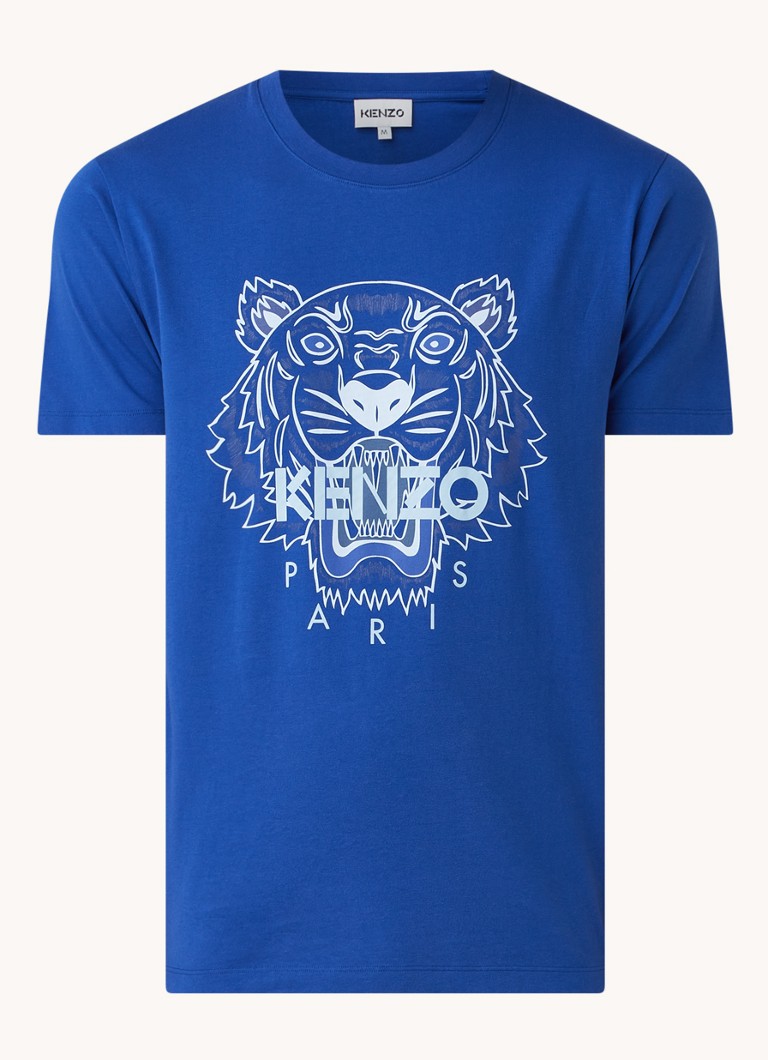 Egoïsme Plotselinge afdaling ijzer KENZO T-shirt met print • Kobaltblauw • deBijenkorf.be