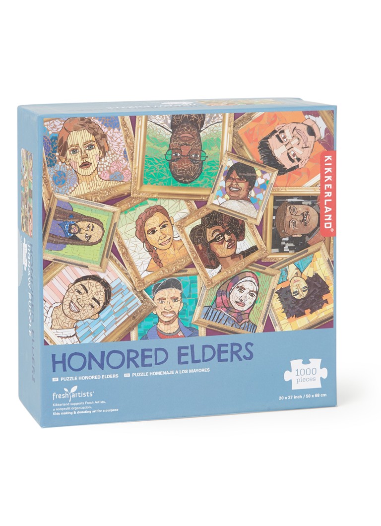 Kikkerland - Honored Elders legpuzzel 1000 stukjes - Staalblauw