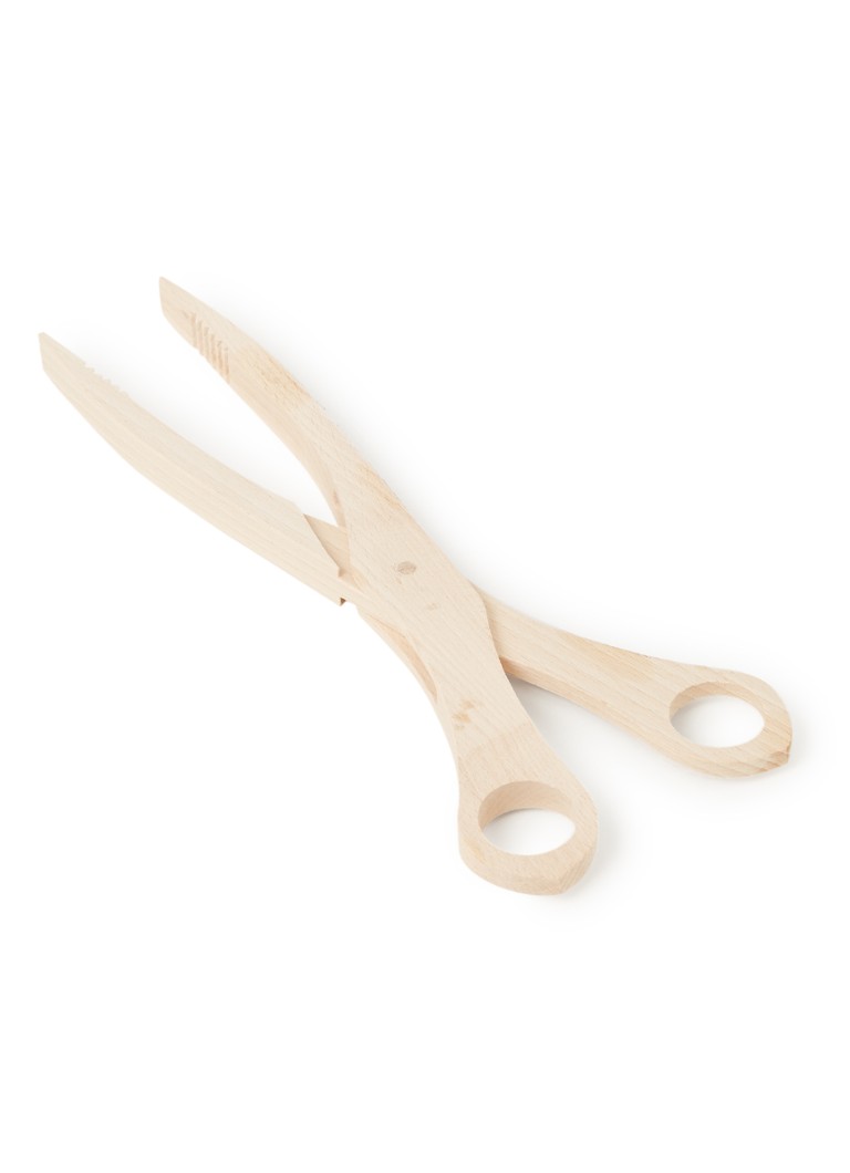 Kitchen Basics - Pince en bois en forme de ciseaux 28 cm - Marron clair