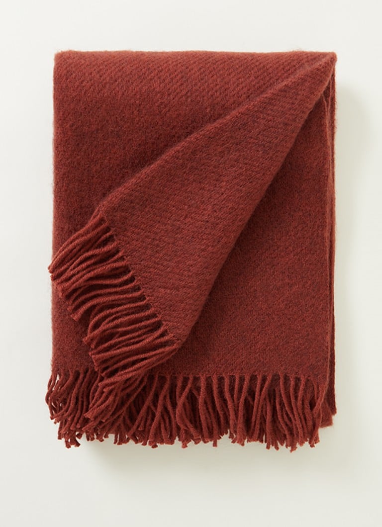 Klippan - Gotland Rust plaid 130 x 200 cm - Roodbruin
