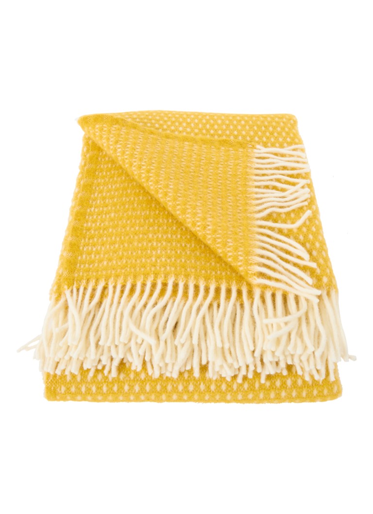 Klippan - Knut plaid van wol 200 x 130 cm - Geel