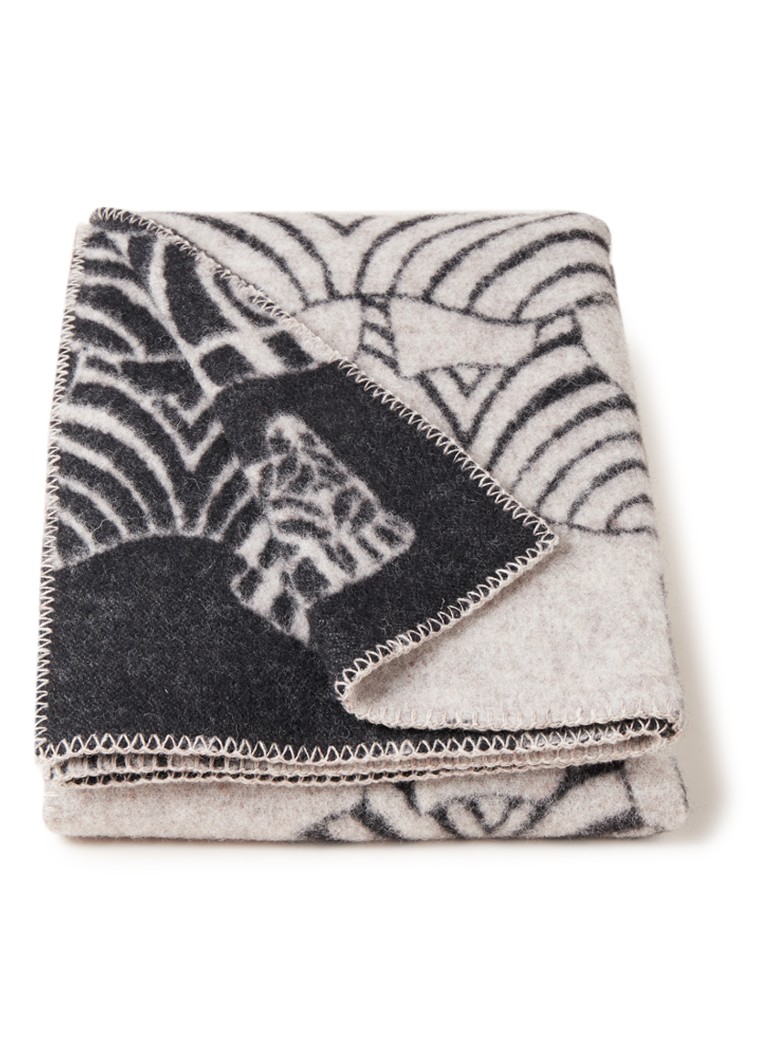Klippan - Zebra plaid van lamswol 130 x 180 cm - Taupe