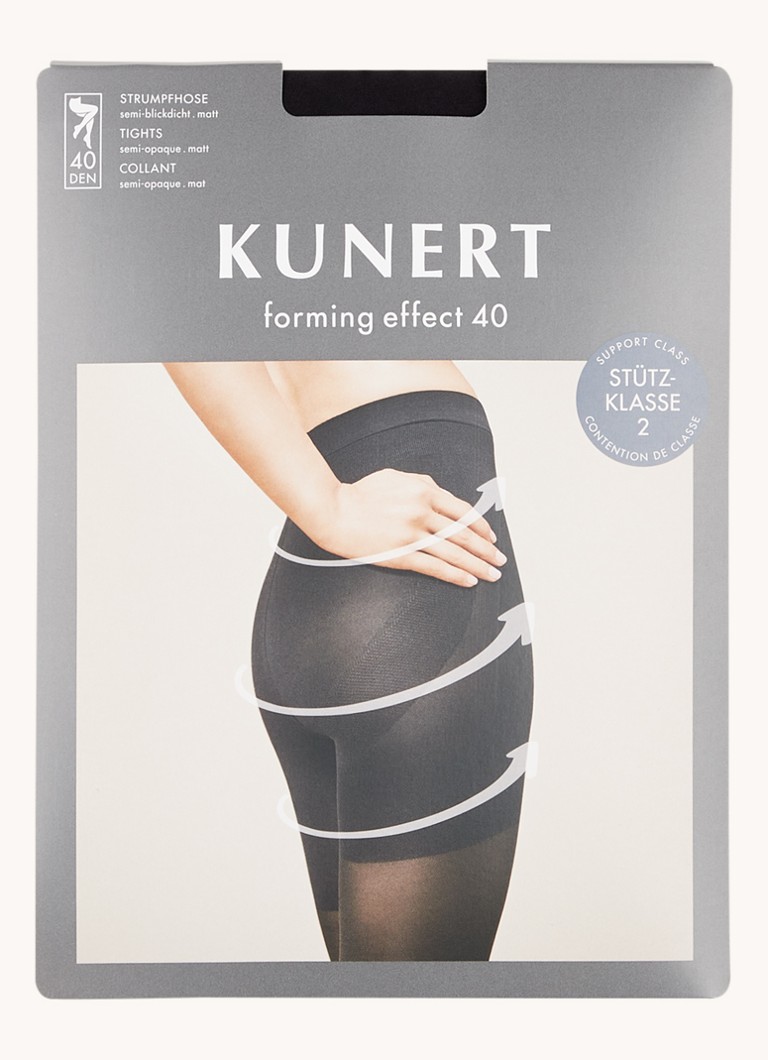 Kunert - Forming Effect corrigerende panty in 40 denier black - Zwart