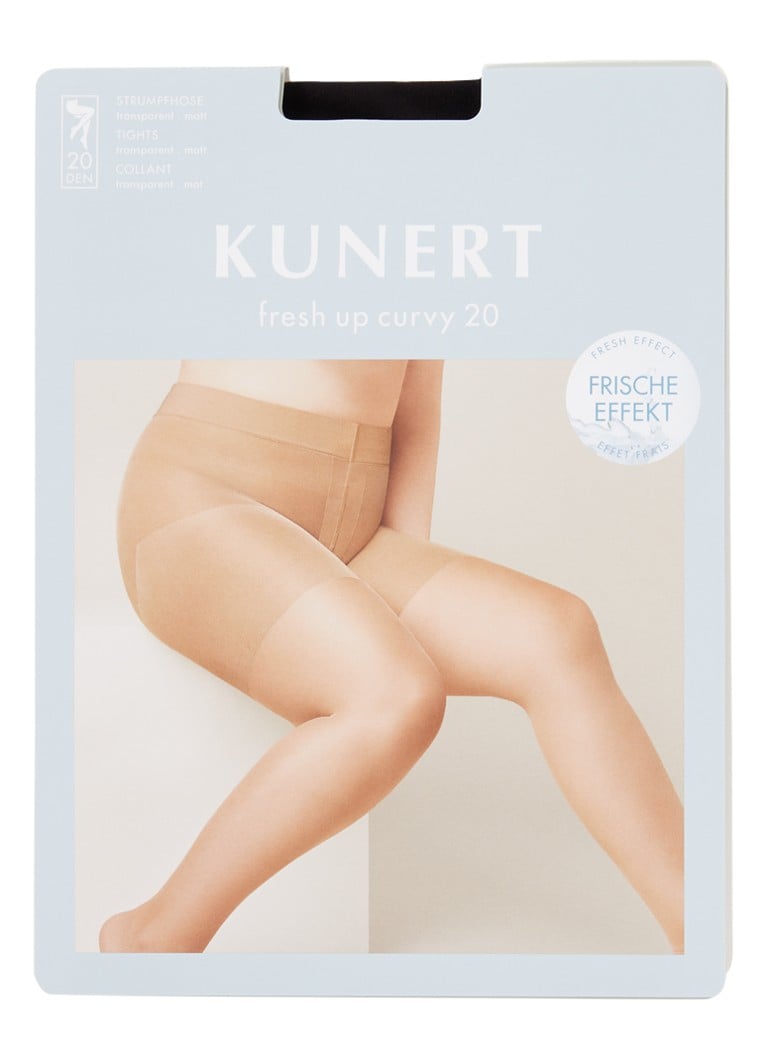 Kunert - Fresh Up Curvy panty in 20 denier - Zwart
