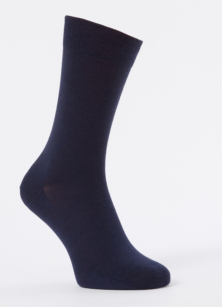 Kunert - Soft sokken in scheerwolblend  - Blauw