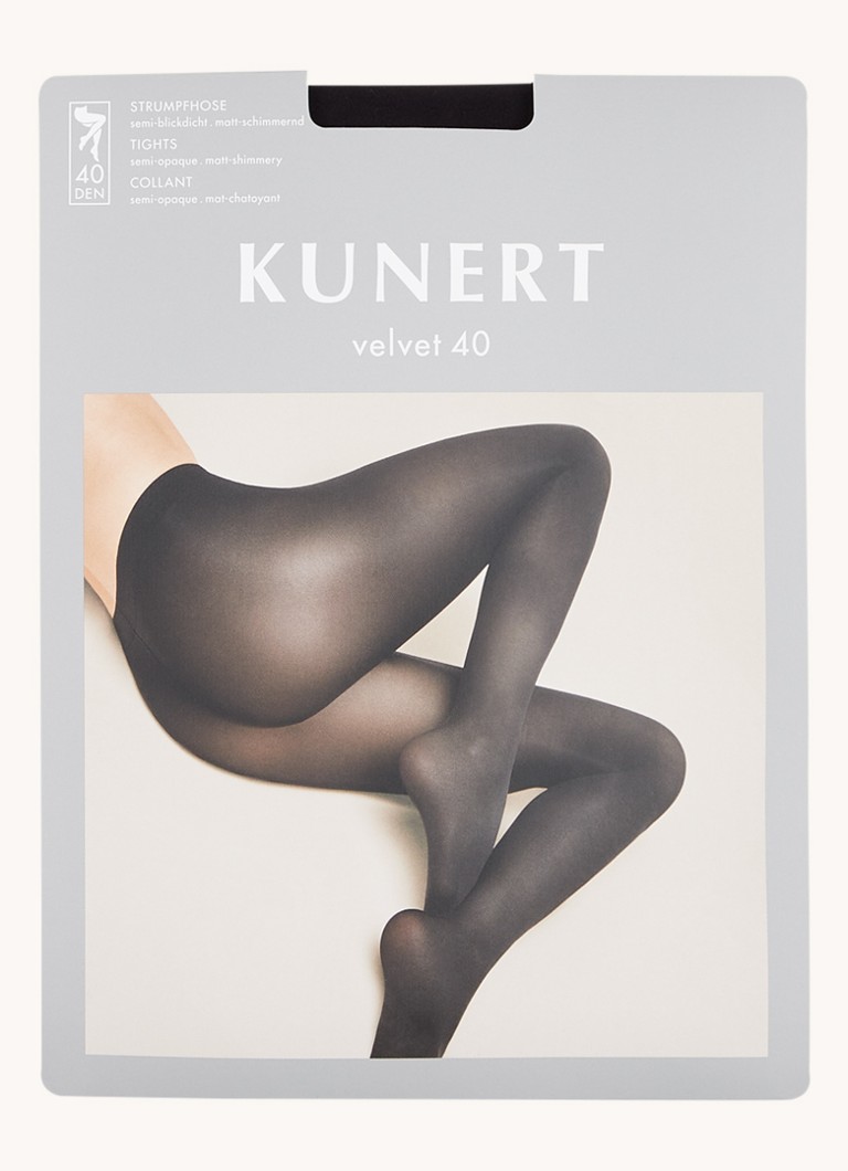 trui grens Toelating Kunert Velvet panty in 40 denier • Zwart • deBijenkorf.be