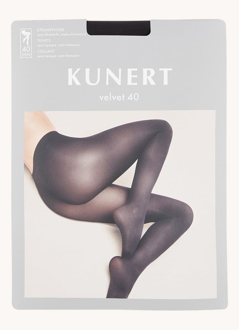 Kunert - Velvet panty in 40 denier - Antraciet