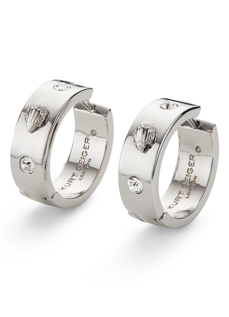 Kurt Geiger - Eagle oorringen met kristal - Zilver